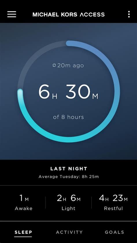 michael kors access activity tracker app